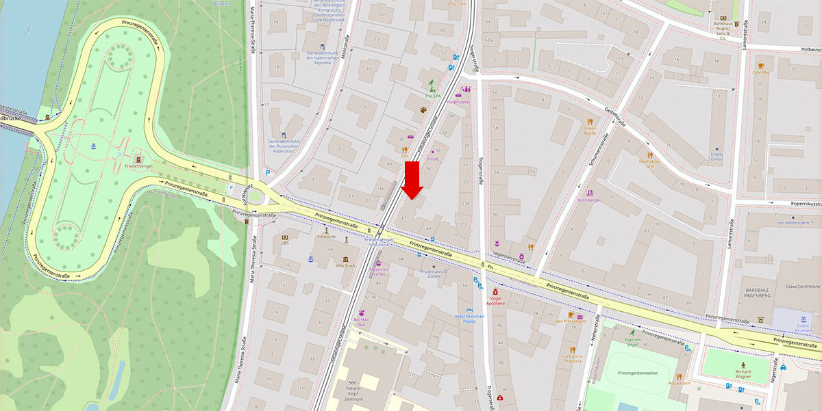 Karte: Ismaninger Straße 52, 81675 München